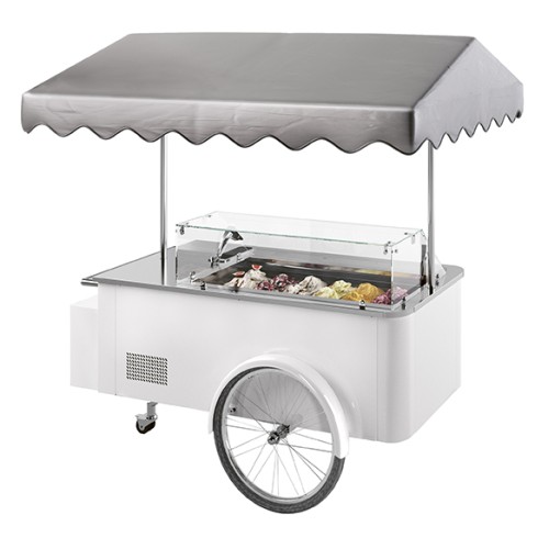 ISA Speiseeiswagen CARRETTINO WEISS 