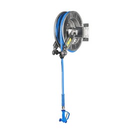 SARO Schlauchhaspel + Schlauch (10m) + Pistole, Modell HENNINK