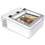 Nordcap Auftisch-Eisvitrine MINI CREAM 3V LED WEISS 