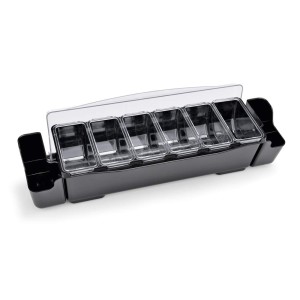 WAS Zutatenbehälter mit 3 Einsätzen ABS Kunststoff/Polycarbona