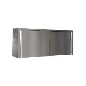 Saro Wandschrank mit Schiebetüren 100cm breit Edelstahl | 60 x 100 x 40cm Saro Wandschrank mit Schiebetüren 100cm breit Edelstahl | 60 x 100 x 40cm