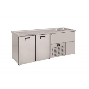 Getränketheken mit 2 Becken Rechts