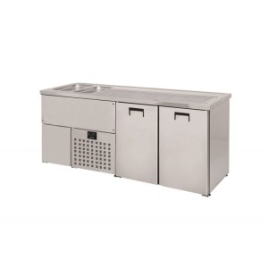 Getränketheken mit 2 Becken Links