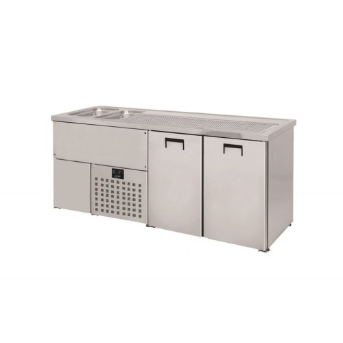Getränketheken mit 2 Becken Links Getränketheken mit 2 Becken Links
