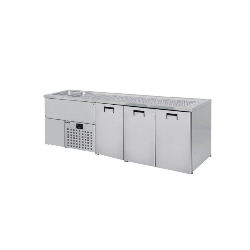 Getränketheken mit 2 Becken Links