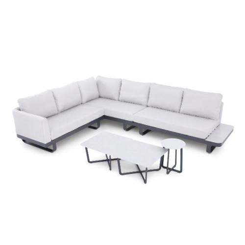 Fellow Aluminium-Lounge-Set – Anthrazit-Hellgrau Fellow Aluminium-Lounge-Set – Anthrazit-Hellgrau