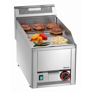 Bartscher Tischgerät Griddleplatte Elektro Spezialstahl hartverchromt glatt