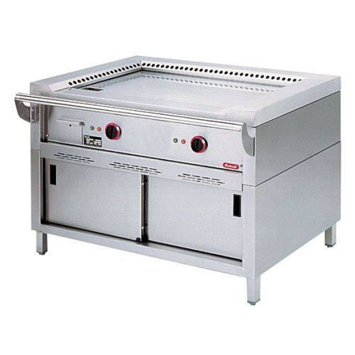 NAYATI -Elektro Teppanyaki, geschlossenem Unterbau, 2 Zone 11,7 kW
