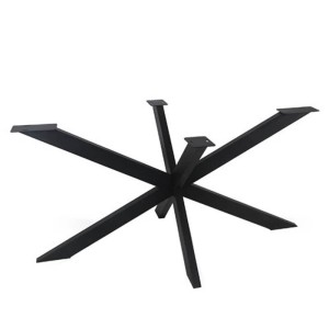 Industrielle Tischfuß – Stahl – 140×78 Cm – Höhe 72 Cm – Schwarz 