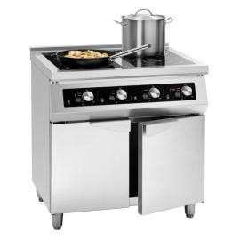 Bartscher 4-Felder Induktionsherd GU - Standgerät Tiefe 700 mm 