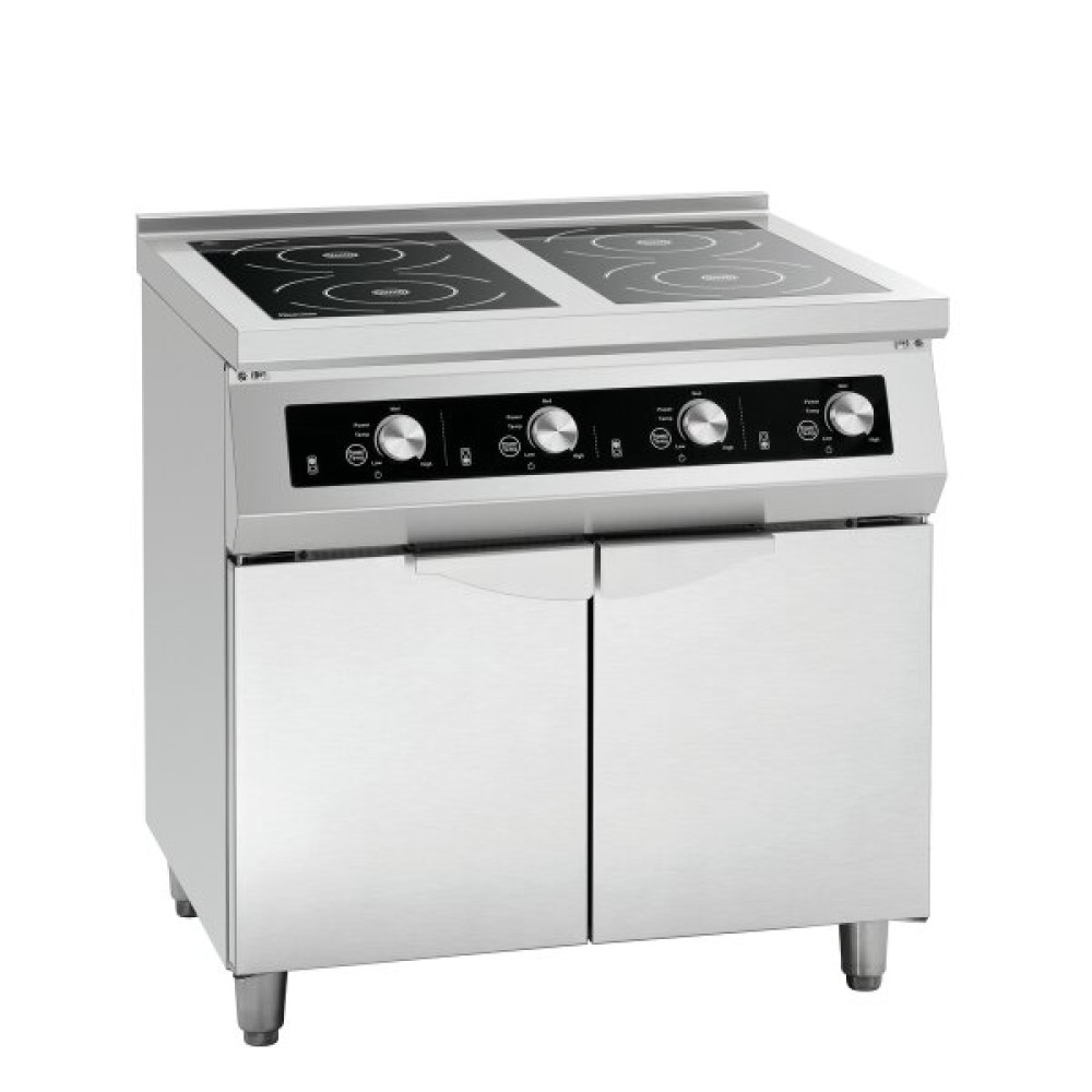 Bartscher 4-Felder Induktionsherd GU - Standgerät Tiefe 700 mm 