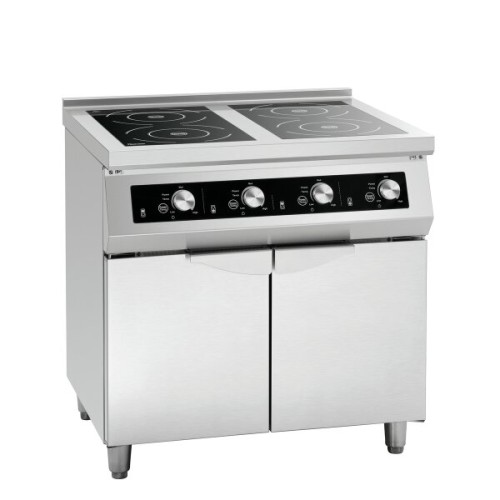 Bartscher 4-Felder Induktionsherd GU - Standgerät Tiefe 700 mm 