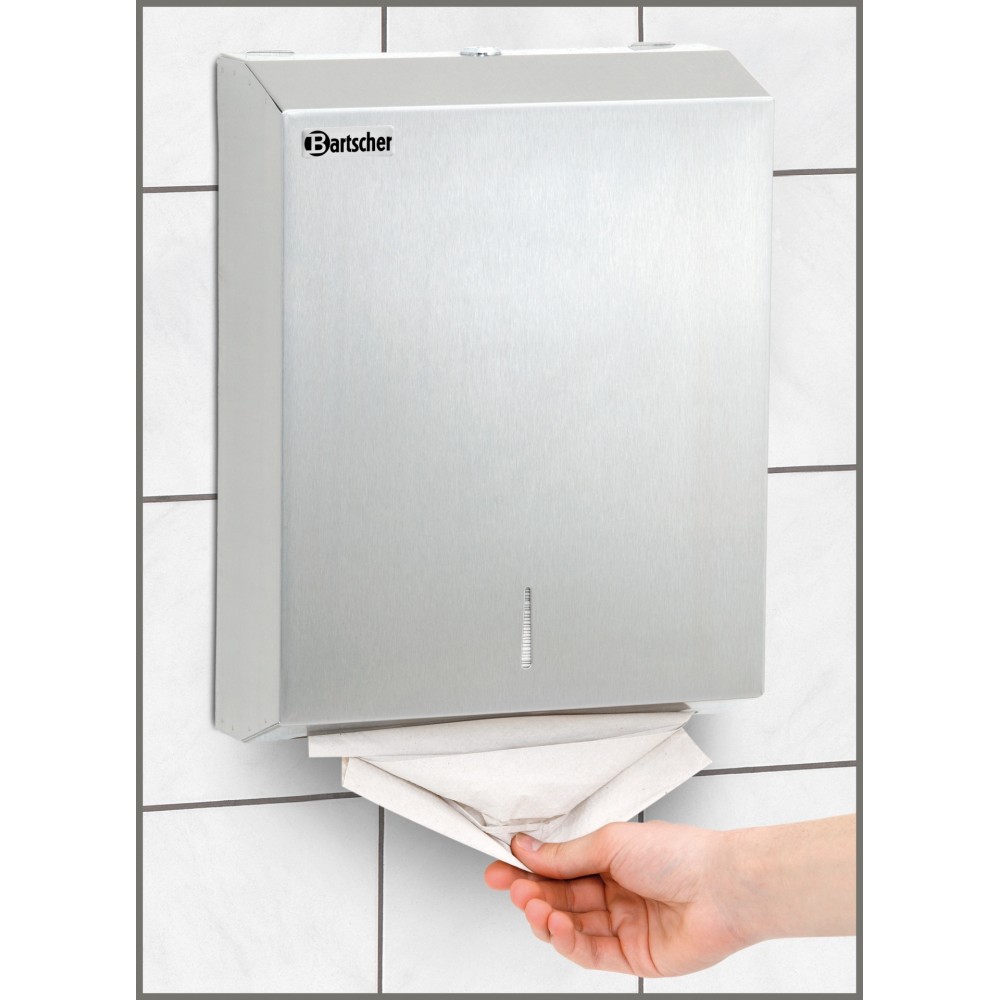 Bartscher Papiertuchspender CNS gebürstet