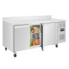 Polar Serie U 3-türiger Edelstahlgefrierschrank mit Spritzschutz 417Ltr 