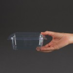 Vegware Kompostierbare Klappdeckelbehälter aus PLA 68CL | 200 Stück