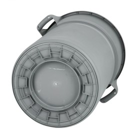 Jantex Schwerlast Runder Behälter Grau 160L 