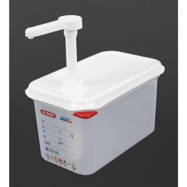 Araven Saucenspender mit Pumpe 1/4 GN 