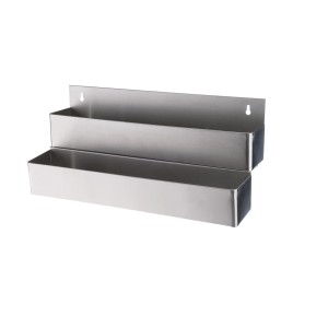 WAS Speed Rail für 12 Flaschen Flaschenhalterung 2-stufig  | Chromnickelstahl