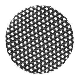 Bolero Pariser Stil PE Rattan Barhocker Schwarz punkt mix (2 Stück) 