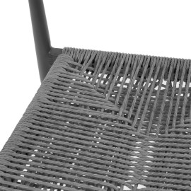 Bolero Eden PE Twist Rattan Outdoor Barhocker Charcoal (2 Stück) 