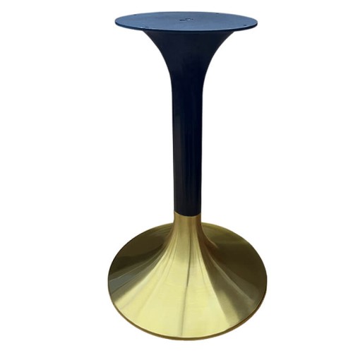 Tischfuß – Edelstahl Und Eisen Ø40 Höhe 72,5 Cm Gold / Schwarz Tischfuß – Edelstahl Und Eisen Ø40 Höhe 72,5 Cm Gold / Schwarz