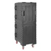 Vogue Doppelter Frontlader 1/1GN isolierter Speisentransportbehälter Schwarz Vogue Doppelter Frontlader 1/1GN isolierter Speisentransportbehälter Schwarz