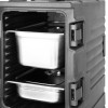 Vogue Doppelter Frontlader 1/1GN isolierter Speisentransportbehälter Schwarz Vogue Doppelter Frontlader 1/1GN isolierter Speisentransportbehälter Schwarz