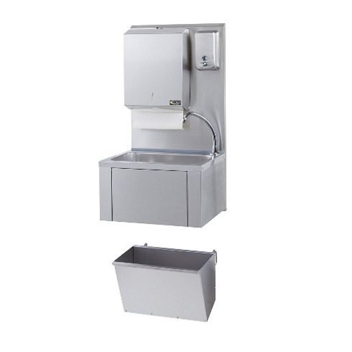 SOFINOR Handwaschstation mit Kniebedienung und Edelstahlzubehör, LMASWTX SOFINOR Handwaschstation mit Kniebedienung und Edelstahlzubehör, LMASWTX