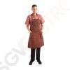 Chef Works Urban Dorset kurze Schürze rostbraun Farbe: Rostbraun | Material: 100% Baumwolle | Größe: 76,5 (B) x 86,5 (L)cm