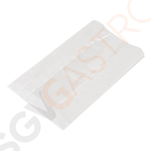 Vegware Große Wärmetüten aus Glassinepapier mit NatureFlex-Sichtfenster 500 Stück Vegware Große Wärmetüten aus Glassinepapier mit NatureFlex-Sichtfenster 500 Stück