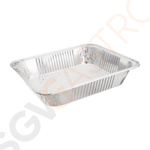 Rechteckige Aluminium  Servierschalen GN 1/2 32,3(B) x 26(T)cm | 5 Stück pro Packung