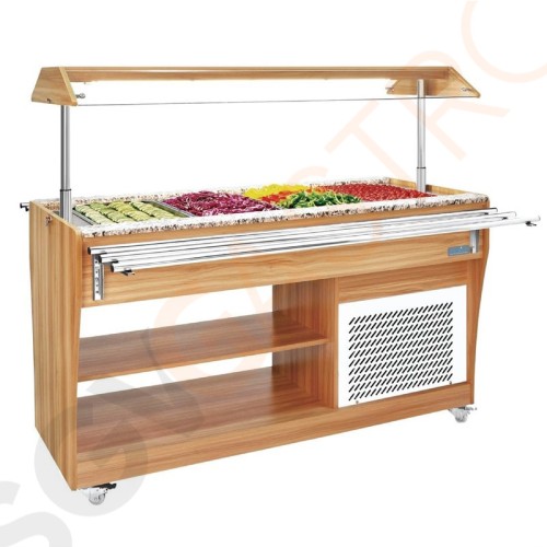 Polar Serie G Gekühlte Buffet-Theke Kapazität: 4 x 1/1GN. R600a