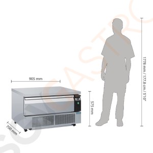 Polar Serie U Unterbaukühl- oder -gefrierschrank mit 1 Schublade 2 x GN 1/1 240W. Kapazität: 2x 1/1GN. R290 Polar Serie U Unterbaukühl- oder -gefrierschrank mit 1 Schublade 2 x GN 1/1 240W. Kapazität: 2x 1/1GN. R290