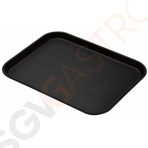 Cambro Treadlite rechteckiges rutschfestes Fiberglas-Tablett schwarz 45,7x35,5cm Größe: 45,7(B) x 35,5(T)cm Cambro Treadlite rechteckiges rutschfestes Fiberglas-Tablett schwarz 45,7x35,5cm Größe: 45,7(B) x 35,5(T)cm