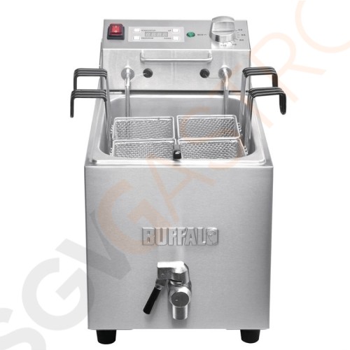 Buffalo Pastakocher 8L mit Ablaufhahn und Timer Fassungsvermögen: 8L