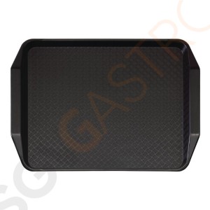 Cambro Polypropylen Fastfood Serviertablett mit Griffen schwarz 43x30cm Größe: 43(B0 x 30(T)cm Cambro Polypropylen Fastfood Serviertablett mit Griffen schwarz 43x30cm Größe: 43(B0 x 30(T)cm