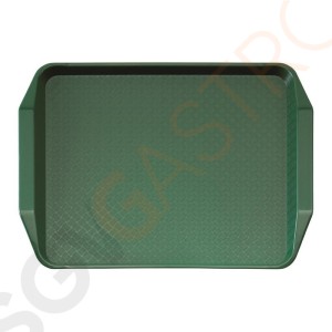 Cambro Polypropylen Fastfood Serviertablett mit Griffen grün 43x30cm Größe: 43(B0 x 30(T)cm Cambro Polypropylen Fastfood Serviertablett mit Griffen grün 43x30cm Größe: 43(B0 x 30(T)cm
