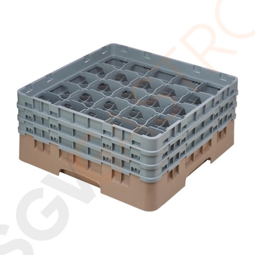 Cambro Gläserspülkorb beige mit 25 Fächern max Glashöhe 17,4cm Größe: 22,5(H) x 50(B) x 50(T)cm Cambro Gläserspülkorb beige mit 25 Fächern max Glashöhe 17,4cm Größe: 22,5(H) x 50(B) x 50(T)cm