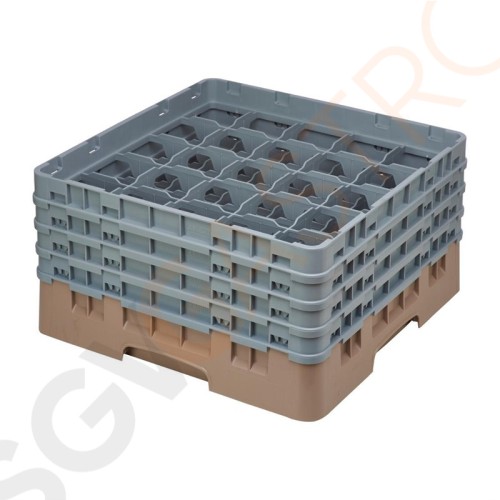 Cambro Gläserspülkorb beige mit 25 Fächern max Glashöhe 21,5cm Größe: 26,7(H) x 50(B) x 50(T)cm Cambro Gläserspülkorb beige mit 25 Fächern max Glashöhe 21,5cm Größe: 26,7(H) x 50(B) x 50(T)cm