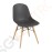 Bolero Arlo Spindelbeiniger Polypropylen Stuhl grau (2er-Pack) Stahlgestell | Verstärkte Sitzschale aus Polypropylen | Sitzhöhe: 45cm