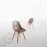 Bolero Arlo Spindelbeiniger Polypropylen Stuhl beige (2er-Pack) Stahlgestell | Verstärkte Sitzschale aus Polypropylen | Sitzhöhe: 45cm