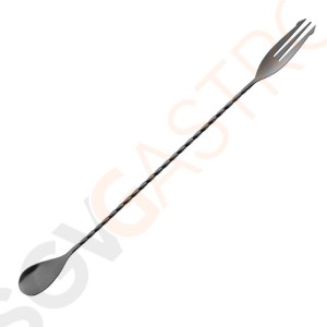 Olympia Barlöffel mit Gabel schwarz 30(L) x 2(B)cm | Schwarz