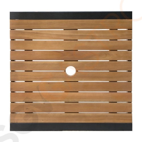 Bolero quadratischer Stahl- und Akazienholz Bartisch Stahlgestell | Tischplatte aus Holz | 100(H) x 60(B) x 60(T) | Bolero quadratischer Stahl- und Akazienholz Bartisch Stahlgestell | Tischplatte aus Holz | 100(H) x 60(B) x 60(T) |
