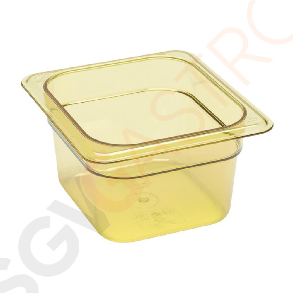 Cambro hitzebeständiger GN 1/6 Behälter 100mm GN 1/6 | 100mm tief | Kapazität: 1,5L