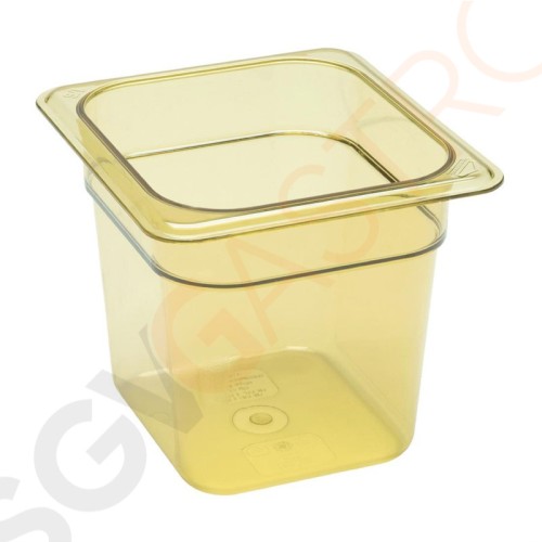 Cambro hitzebeständiger GN 1/6 Behälter 150mm GN 1/6 | 150mm tief | Kapazität: 2,2L Cambro hitzebeständiger GN 1/6 Behälter 150mm GN 1/6 | 150mm tief | Kapazität: 2,2L