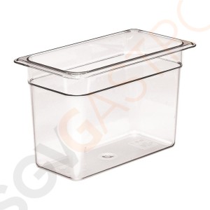 Cambro Camview BPA-freier GN 1/3 Behälter 200mm GN 1/3 | Durchsichtig | 200mm tief | Kapazität: 6,9L Cambro Camview BPA-freier GN 1/3 Behälter 200mm GN 1/3 | Durchsichtig | 200mm tief | Kapazität: 6,9L