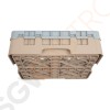 Cambro Gläserspülkorb beige mit 16 Fächern max Glashöhe 9,2cm Größe: 14,3(H) x 50(B) x 50(T)cm
