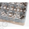 Cambro Gläserspülkorb beige mit 16 Fächern max Glashöhe 13,3cm Größe: 18,4(H) x 50(B) x 50(T)cm