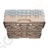 Cambro Gläserspülkorb beige mit 16 Fächern max Glashöhe 13,3cm Größe: 18,4(H) x 50(B) x 50(T)cm