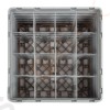 Cambro Gläserspülkorb beige mit 16 Fächern max Glashöhe 25,7cm Größe: 30,8(H) x 50(B) x 50(T)cm